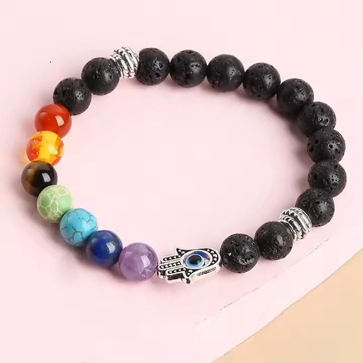 ๐ Classic 7 Chakra Healing Bracelet ๐ฎ | ๐งโโ๏ธ Energy Balancing Beads โจ | ๐ซ Pack of 1 โ Inner Peace & Positivity ๐ฟ
