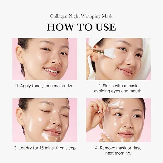 SS Medicube Collagen Overnight Wrapping Peel Off Facial Mask Pack of 2